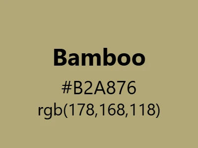 Visual example of bamboo color with its natural, yellowish-green appearance