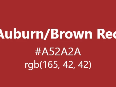 Visual example of brown red color with its warm, earthy appearance