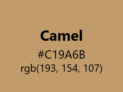 Visual example of camel color with its warm, neutral appearance