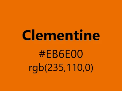 Visual example of clementine color with its sweet, vibrant appearance