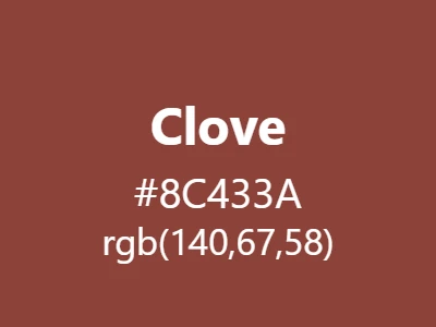 Visual example of clove color with its rich, spicy appearance