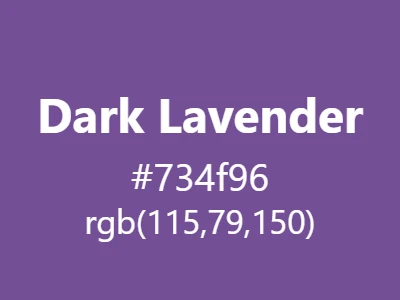 Visual example of dark lavender color with its rich, sophisticated appearance