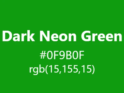 Visual example of dark neon green color with its intense, mysterious appearance