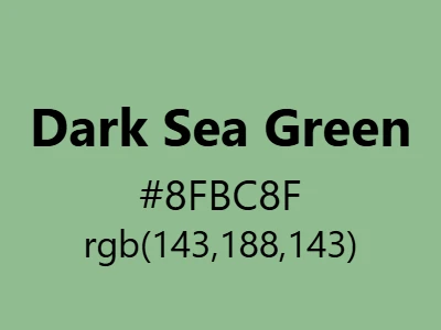 Visual example of dark sea green color with its muted, natural appearance