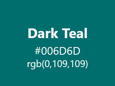 Visual example of dark teal color with its rich, sophisticated appearance