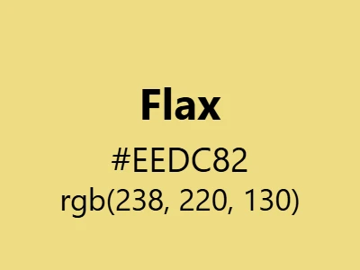 Visual example of flax color with its natural, earthy appearance