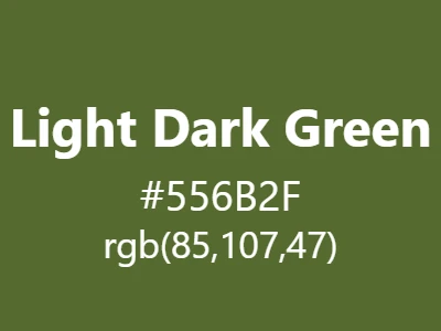 Visual example of light dark green color with its balanced, natural appearance
