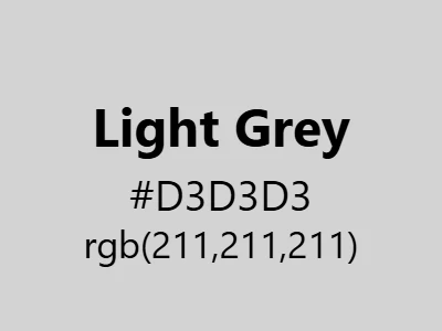 Visual example of light grey color with its soft, subtle appearance
