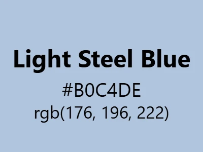 Visual example of light steel blue color with its soft, metallic appearance