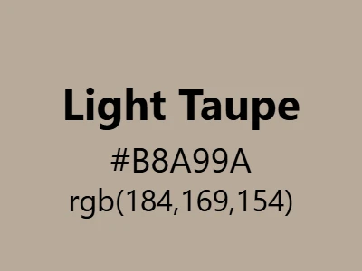 Visual example of light taupe color with its soft, warm neutral appearance