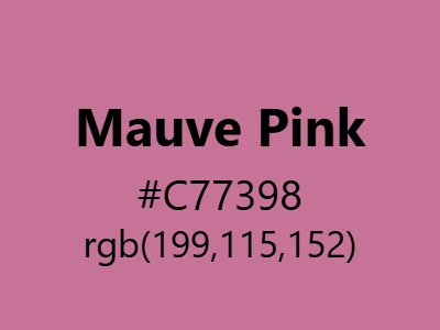 Visual example of mauve pink color with its sophisticated, dusty appearance