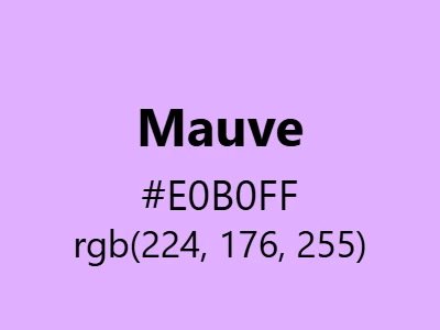 Visual example of mauve color with its soft, grayish-purple appearance