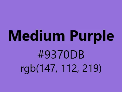 Visual example of medium purple color with its balanced, versatile appearance
