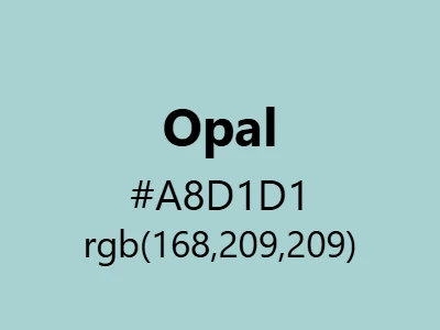 Visual example of opal color with its iridescent, ethereal appearance