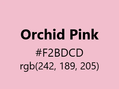 Visual example of orchid pink color with its elegant, exotic appearance