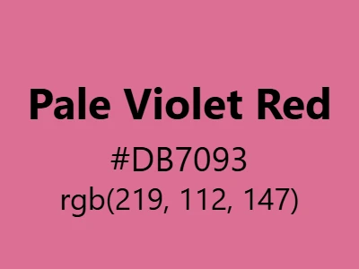 Visual example of pale violet red color with its soft, romantic appearance