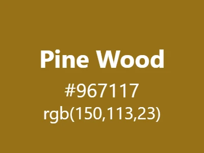 Visual example of pine wood color with its warm, yellowish-brown appearance