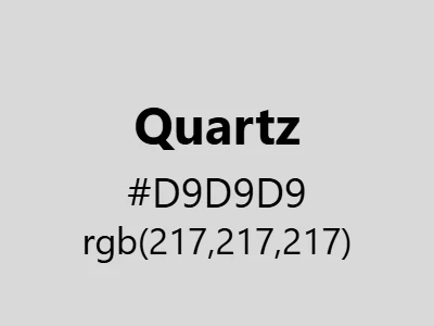 Visual example of quartz color with its clean, neutral appearance