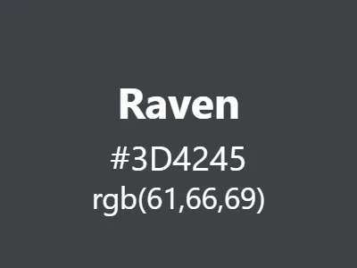 Visual example of raven color with its deep, mysterious blue-black appearance