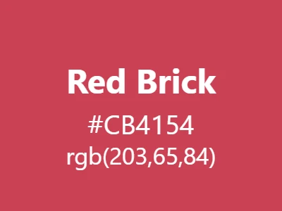 Visual example of red brick color with its vibrant, earthy appearance