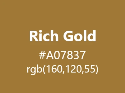 Rich Gold Color Code: HEX Code & RGB Code Values | Color Code Palette
