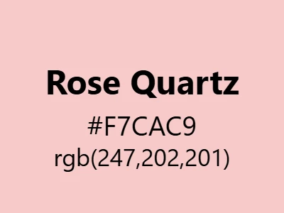 Visual example of rose quartz color with its soft, gentle appearance