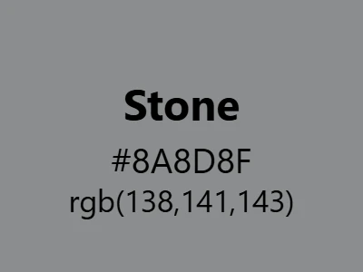 Visual example of stone color with its natural, earthy grey appearance