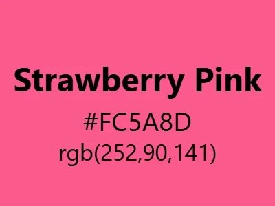 Strawberry Color Rgb Strawberry Pink Color Code: HEX Code & RGB Code Values | Color Code Palette