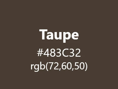 Visual example of taupe color with its sophisticated, warm brown-grey appearance