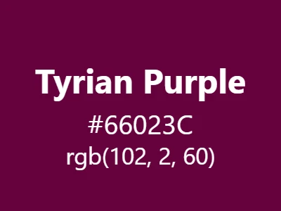 Visual example of Tyrian purple color with its deep, historical appearance