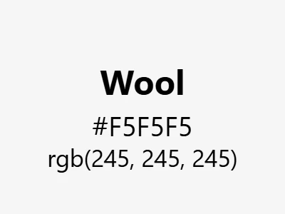 Visual example of wool color with its soft, warm appearance