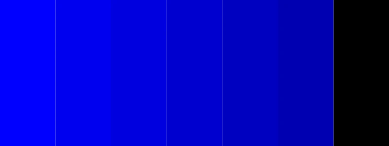 blue and black color palette