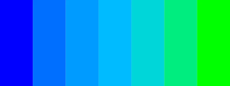 blue and green color palette