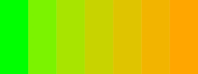 green and orange color palette
