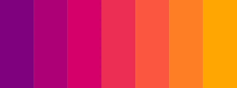 purple and orange color palette