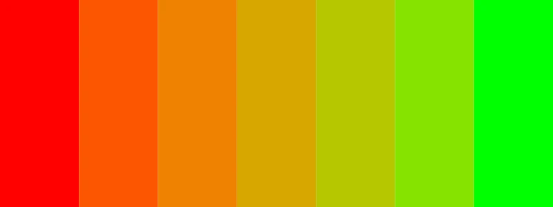 red and green color palette