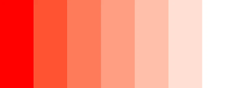 red and white color palette