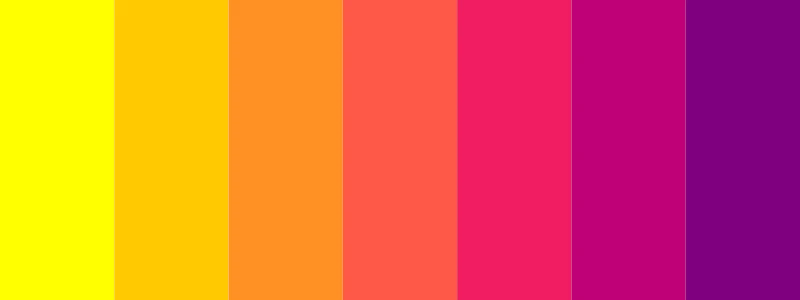 yellow and purple color palette