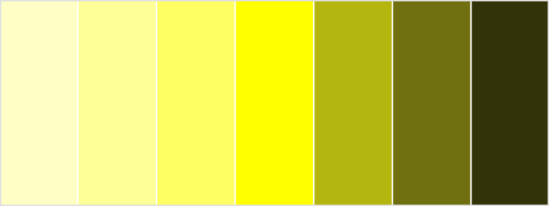 yellow color palette